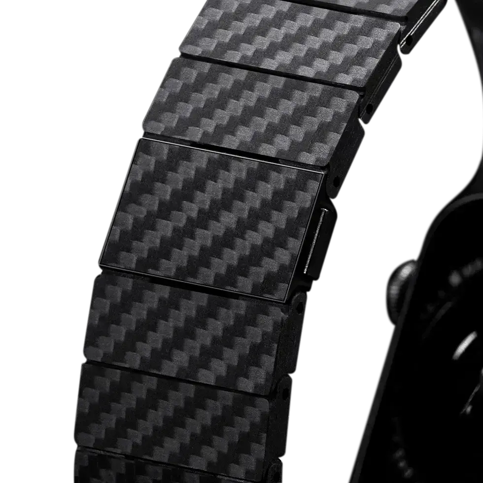 Ремешок Pitaka Carbon Fiber Watch Band Modern Black/Grey for Apple Watch 49/45/44mm (AWB2307, AWB1003)