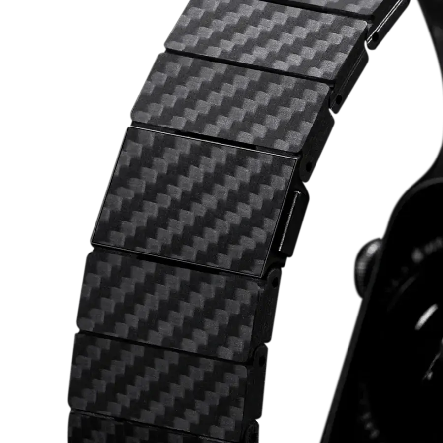 Ремінець Pitaka Carbon Fiber Watch Band Modern Black/Grey for Apple Watch 49/45/44mm (AWB2307, AWB1003)