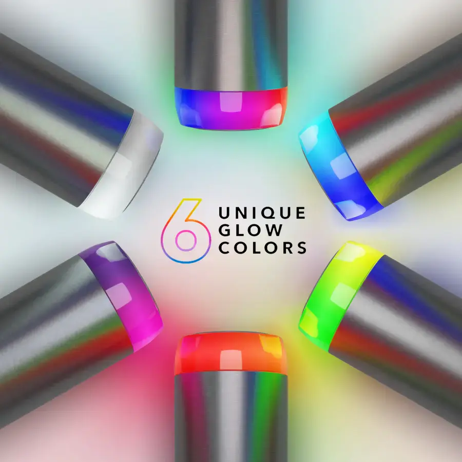 Розумна пляшка для води та гарячих напоїв HidrateSpark PRO Flip Lid 21 oz/620ml - Brushed Stainless Steel