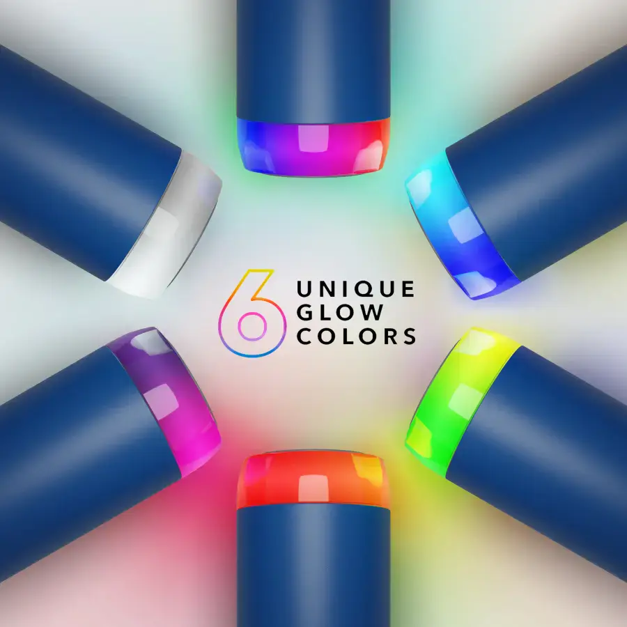 Розумна пляшка для води та гарячих напоїв HidrateSpark PRO Flip Lid 21 oz/620ml - Deep Blue