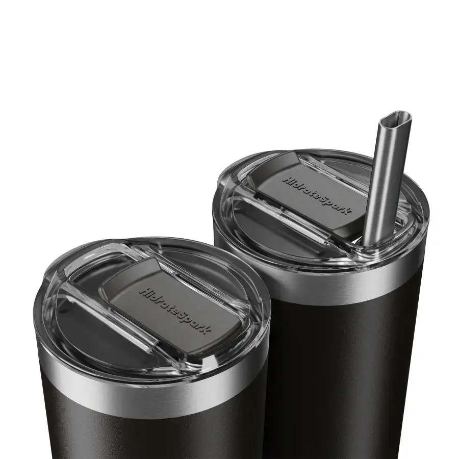 Розумний стакан для води та гарячих напоїв HidrateSpark PRO Smart Tumbler 20 oz/592 ml - Black (HI-011-002)