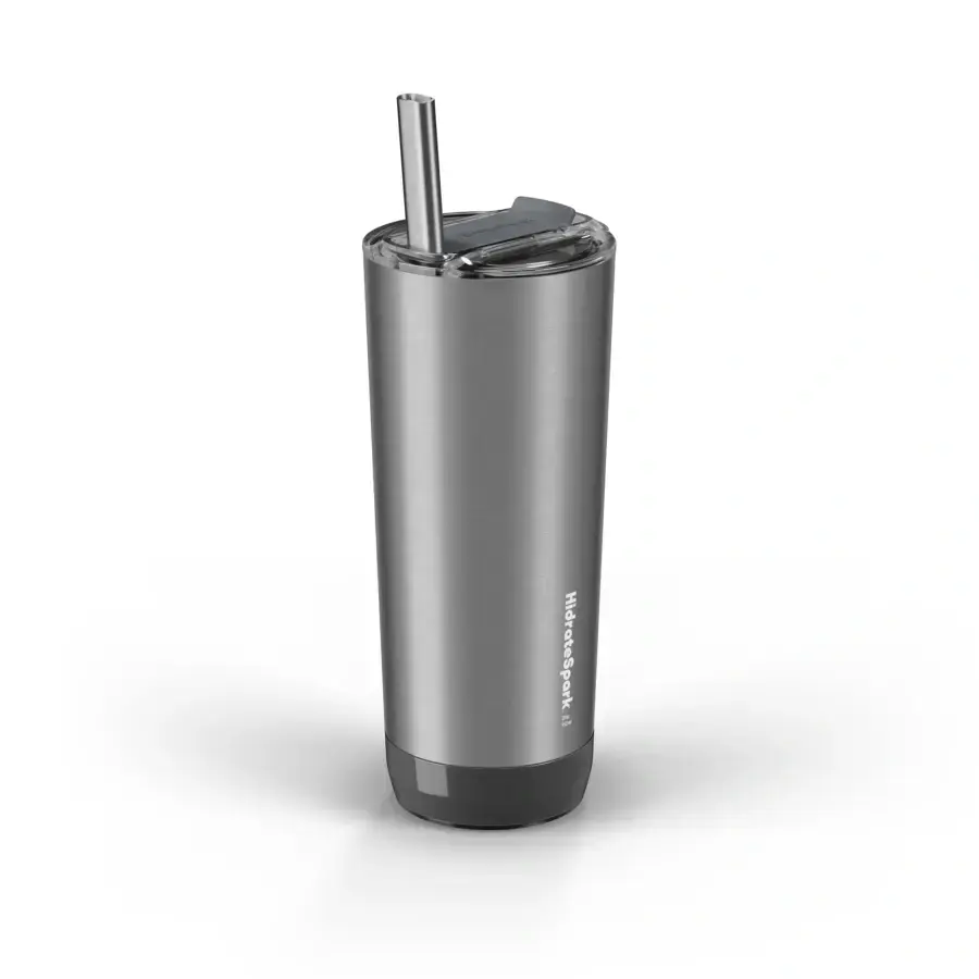 Розумний стакан HidrateSpark PRO Stainless Steel Smart Tumbler 20 oz/592ml - Brushed Stainless Steel (HI-011-001)