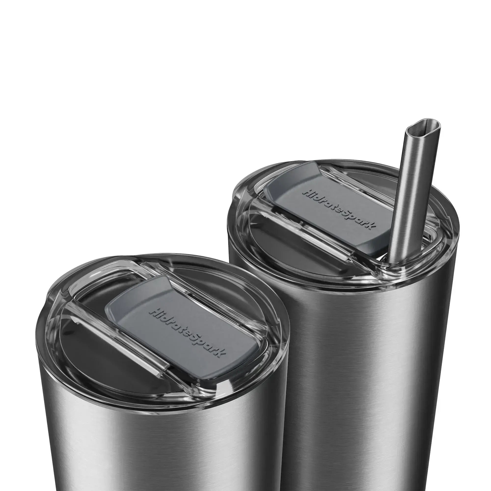 Умный стакан HidrateSpark PRO Stainless Steel Smart Tumbler 20 oz/592ml - Brushed Stainless Steel (HI-011-001)