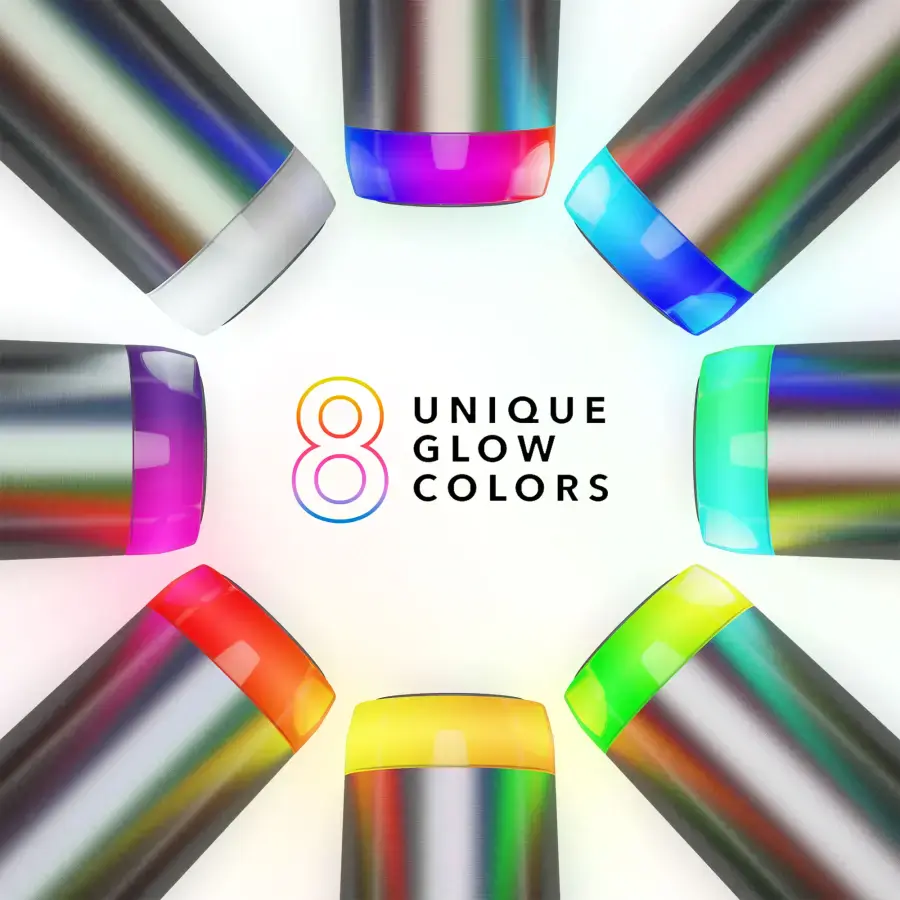 Розумний стакан HidrateSpark PRO Stainless Steel Smart Tumbler 20 oz/592ml - Brushed Stainless Steel (HI-011-001)