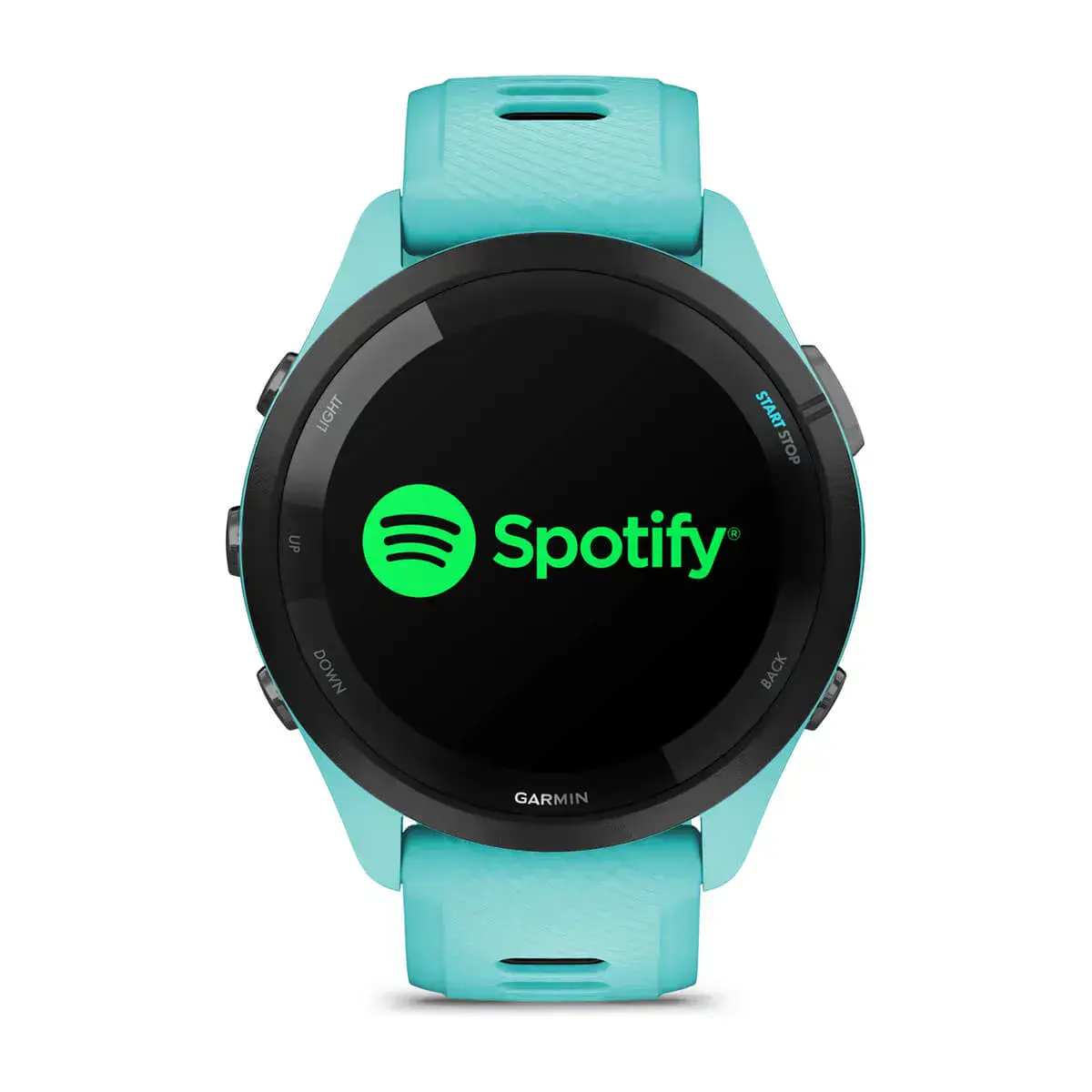 Смарт-годинник Garmin Forerunner 265 Black Bezel with Aqua Case and Aqua/Black Silicone Band (010-02810-02)