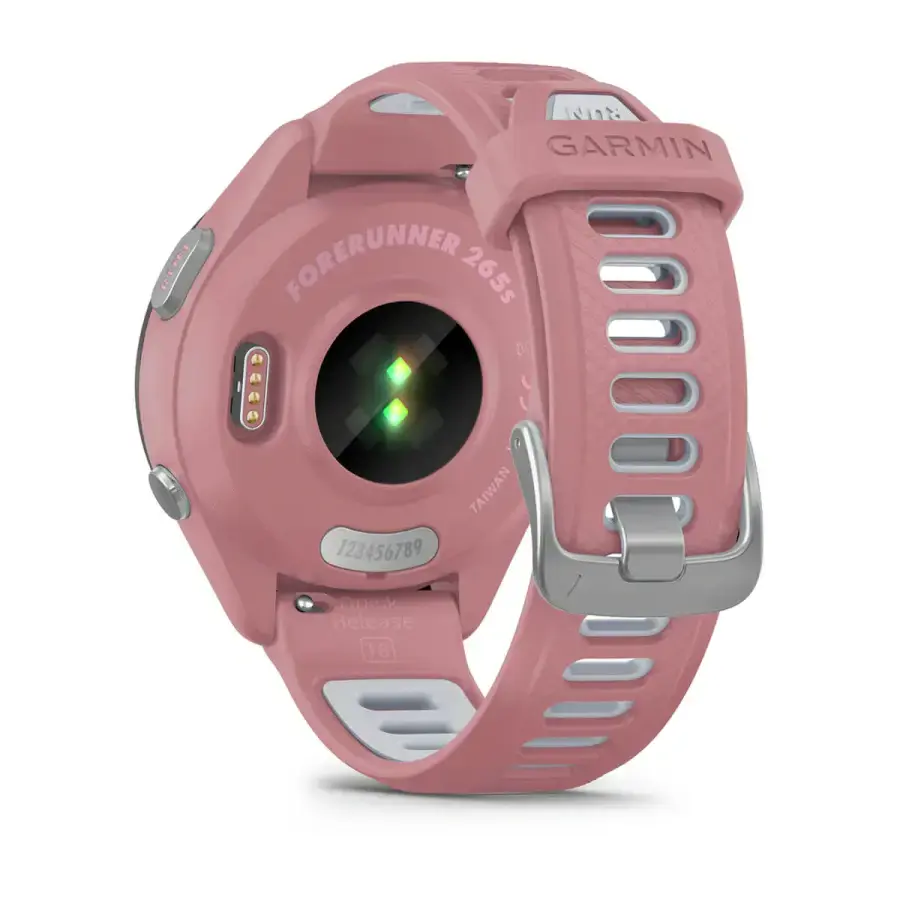 Смарт-годинник Garmin Forerunner 265S Black Bezel w. Light Pink Case and Light Pink/Whitestone S. Band (010-02810-05/15)