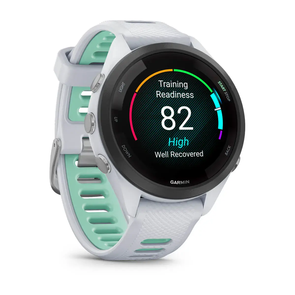 Смарт-годинник Garmin Forerunner 265S Black Bezel w. Whitestone Case and Whitestone/Neo Tropic S. Band (010-02810-04/14)