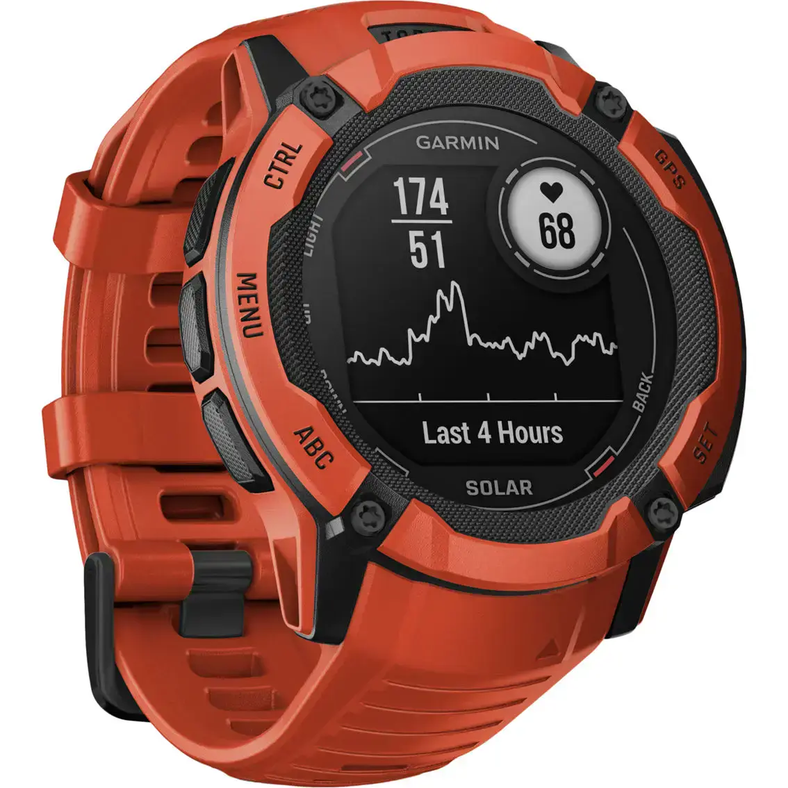 Смарт-часы Garmin Instinct 2X Solar - Flame Red (010-02805-11/01)
