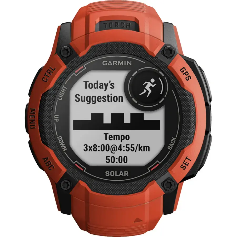 Смарт-годинник Garmin Instinct 2X Solar - Flame Red (010-02805-11/01)