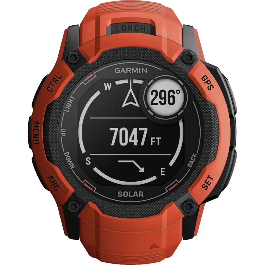 Смарт-годинник Garmin Instinct 2X Solar - Flame Red (010-02805-11/01)