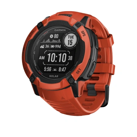 Смарт-годинник Garmin Instinct 2X Solar - Flame Red (010-02805-11/01)