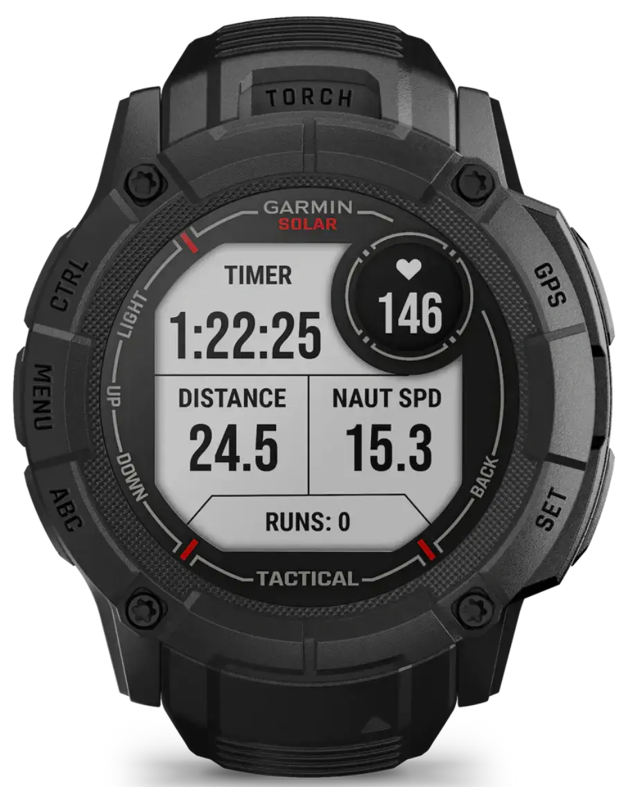 Смарт-годинник Garmin Instinct 2X Solar - Tactical Edition Black (010-02805-13/03)