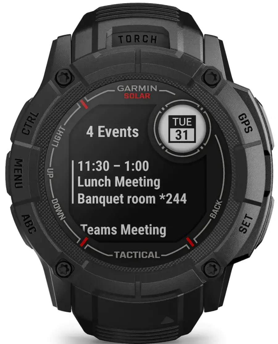 Смарт-годинник Garmin Instinct 2X Solar - Tactical Edition Black (010-02805-13/03)