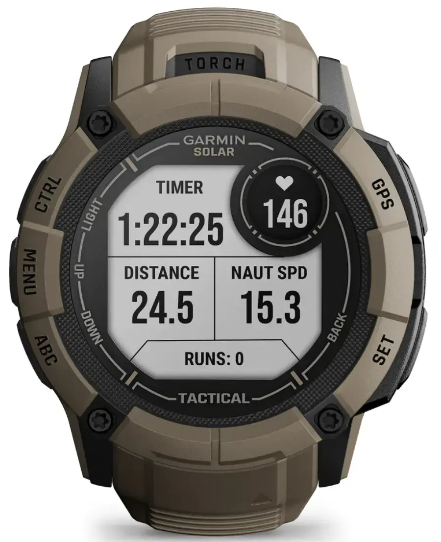 Смарт-годинник Garmin Instinct 2X Solar - Tactical Edition Coyote Tan (010-02805-12/02)