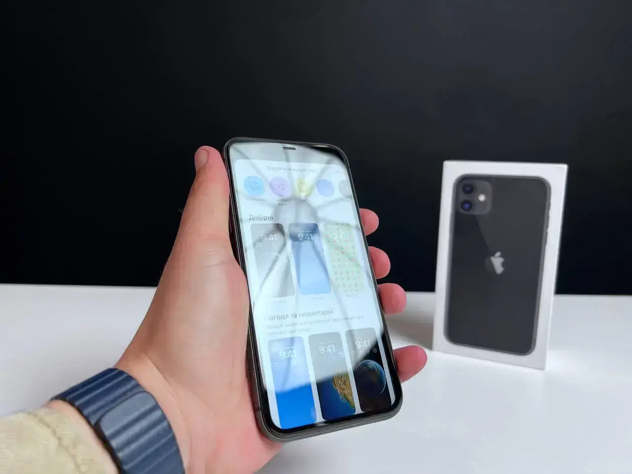 📲USED Apple iPhone 11 128GB Black (MHCX3, MHDH3) 🔋100% (Стан - 9.5/10, Комплект - iPhone, коробка, кабель та блок | гарантія - 1 міс.)