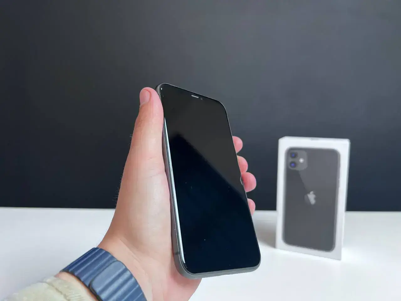 📲USED Apple iPhone 11 128GB Black (MHCX3, MHDH3) 🔋100% (Стан - 9.5/10, Комплект - iPhone, коробка, кабель та блок | гарантія - 1 міс.)