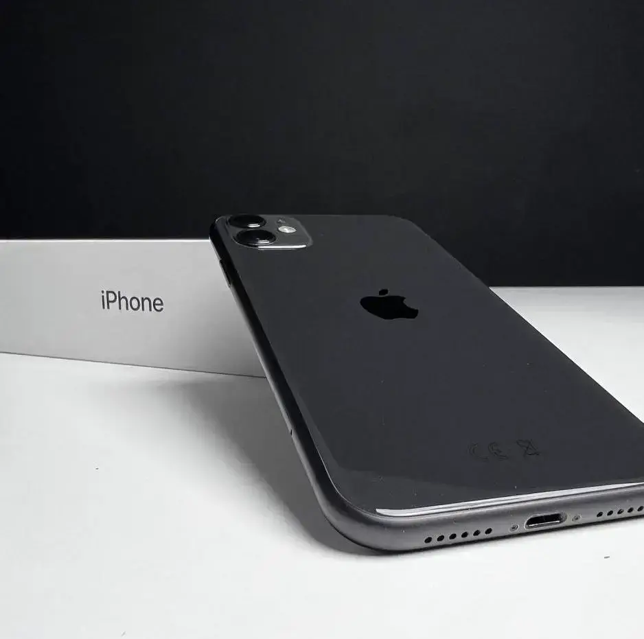 📲USED Apple iPhone 11 128GB Black (MHCX3, MHDH3),🔋100% (Стан - 9/10, Комплект - iPhone, коробка | гарантія - 1 міс.)