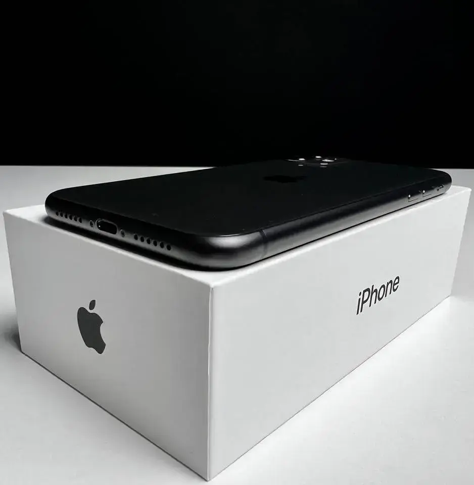 📲USED Apple iPhone 11 128GB Black (MHCX3, MHDH3),🔋100% (Стан - 9/10, Комплект - iPhone, коробка | гарантія - 1 міс.)
