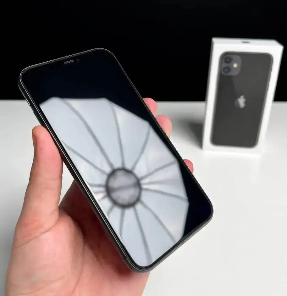 📲USED Apple iPhone 11 128GB Black (MHCX3, MHDH3),🔋100% (Стан - 9/10, Комплект - iPhone, коробка | гарантія - 1 міс.)