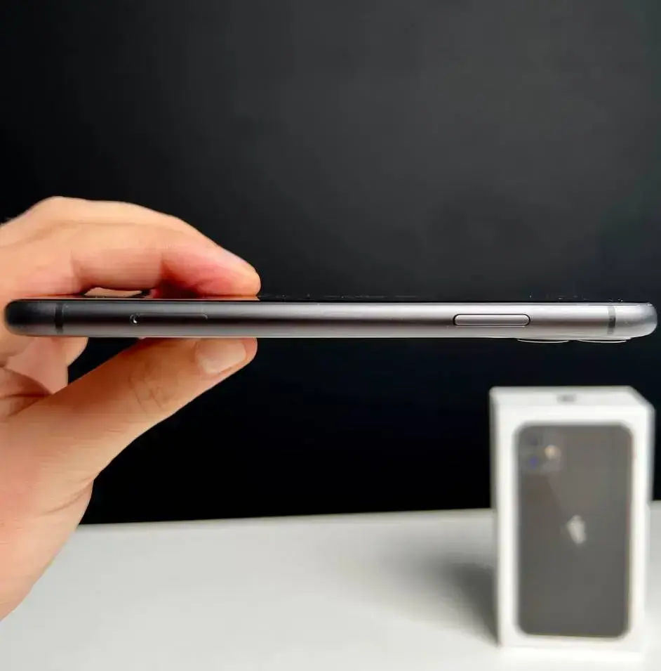 📲USED Apple iPhone 11 128GB Black (MHCX3, MHDH3),🔋100% (Стан - 9/10, Комплект - iPhone, коробка | гарантія - 1 міс.)