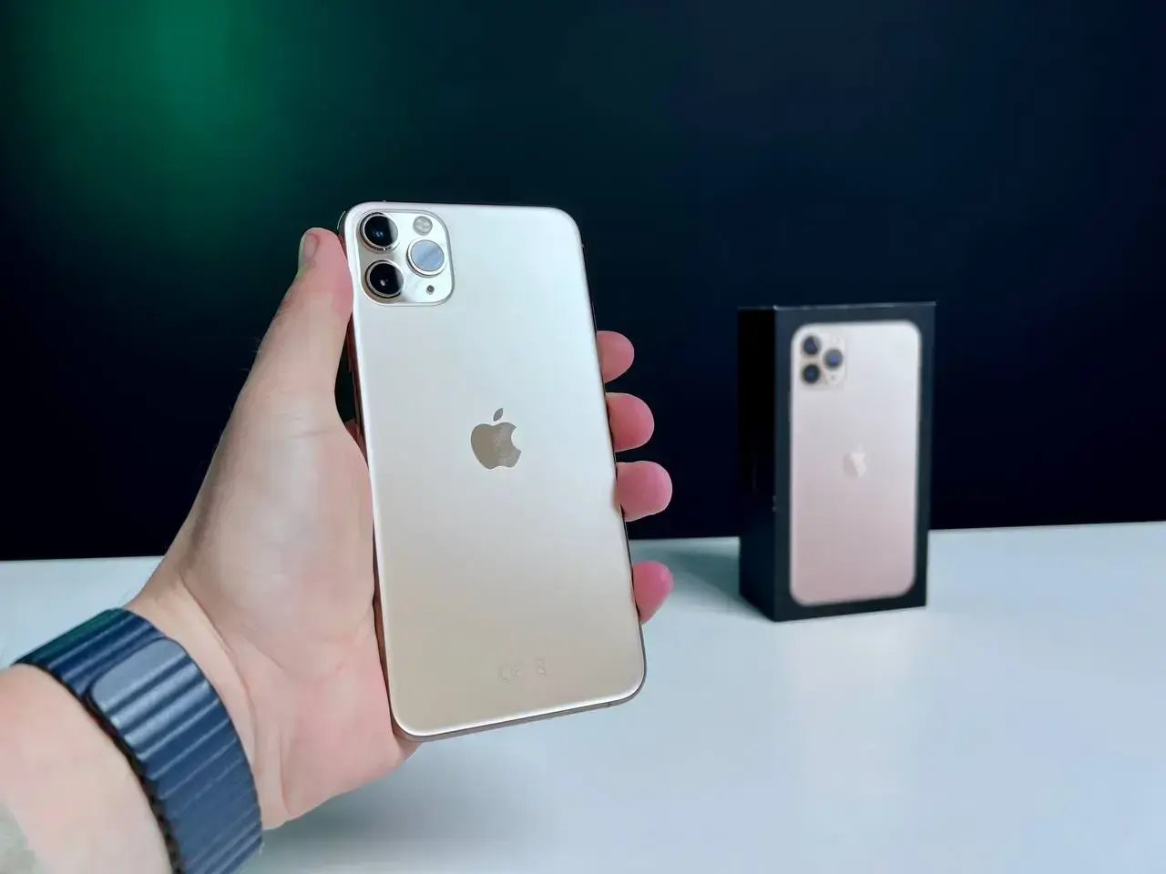 📲USED Apple iPhone 11 Pro Max 64GB Gold (MWH12) 🔋100% (Состояние - 9.9/10, Комплект - iPhone, коробка | гарантия - 1 мес.)