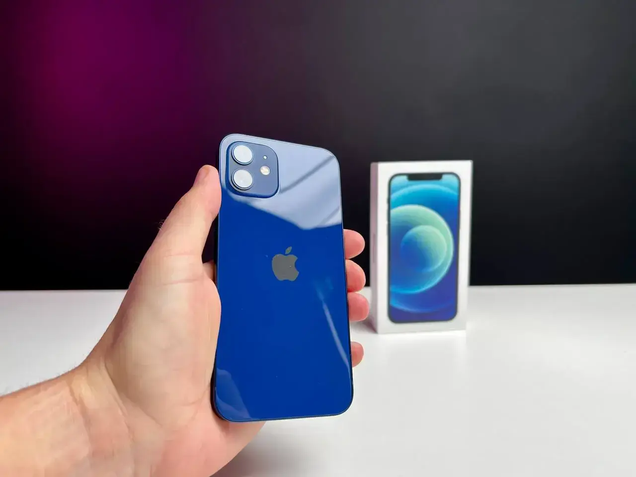 📲USED Apple iPhone 12 128GB Blue (MGHF3, MGJE3) 🔋88% (Стан - 10/10, Комплект - повний | гарантія - 1 міс.)
