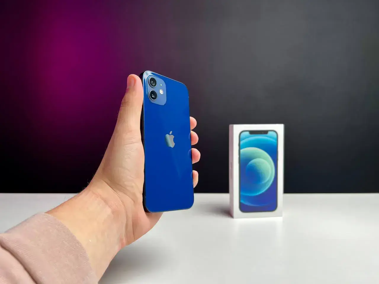 📲USED Apple iPhone 12 128GB Blue (MGHF3, MGJE3) 🔋88% (Стан - 10/10, Комплект - повний | гарантія - 1 міс.)