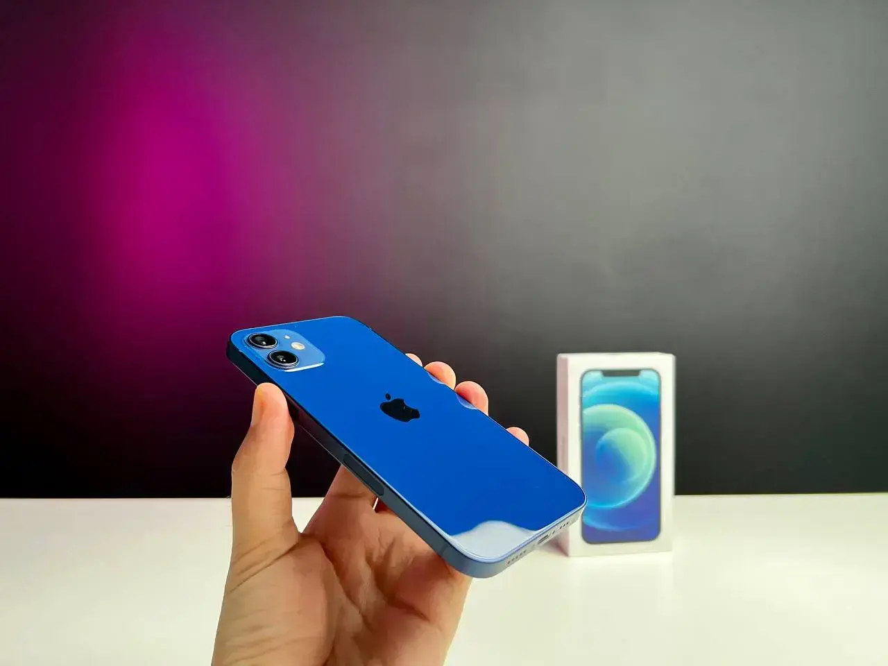 📲USED Apple iPhone 12 128GB Blue (MGHF3, MGJE3) 🔋88% (Стан - 10/10, Комплект - повний | гарантія - 1 міс.)