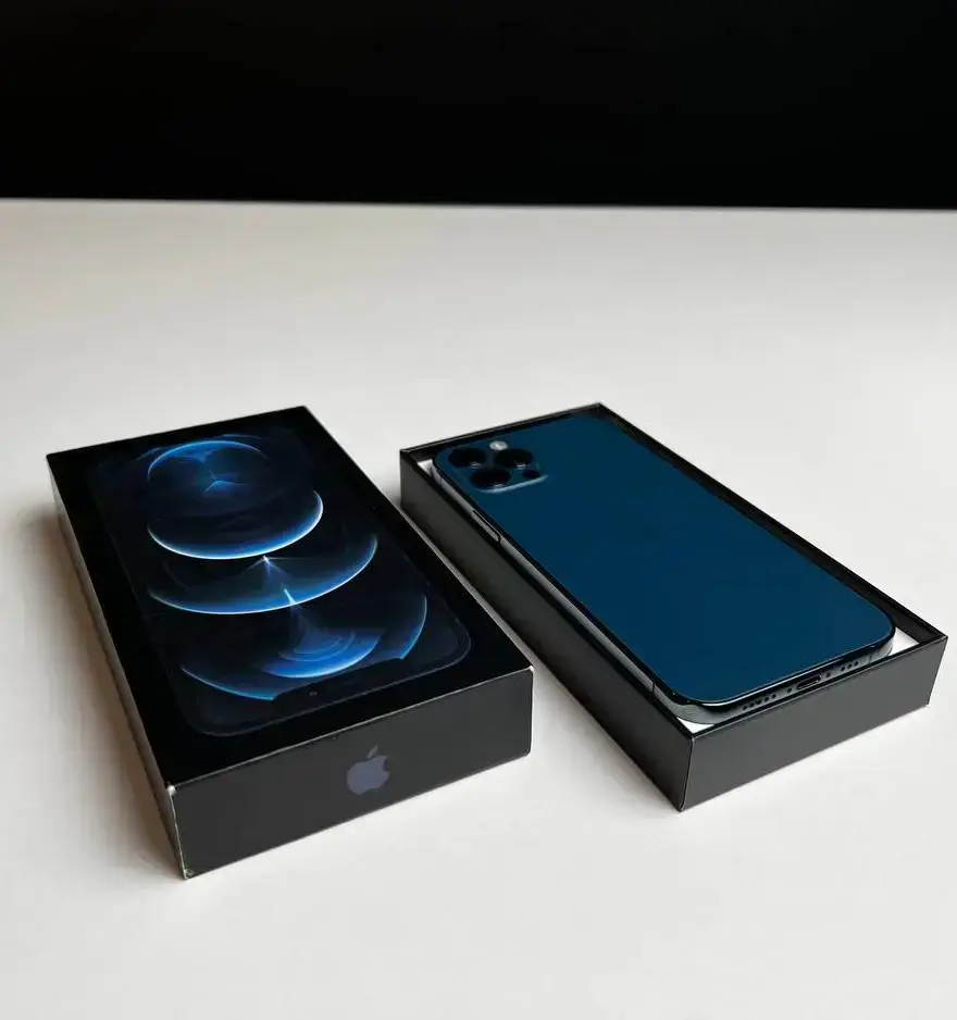 📲USED Apple iPhone 12 Pro 128GB Pacific Blue (MGLR3, MGMN3),🔋87% (Стан - 8.9/10, Комплект - повний | гарантія - 1 міс.)