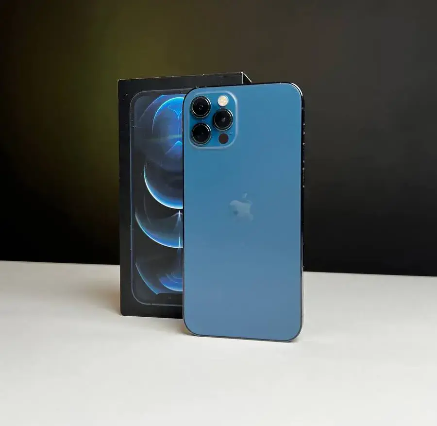 📲USED Apple iPhone 12 Pro 128GB Pacific Blue (MGLR3, MGMN3),🔋87% (Стан - 8.9/10, Комплект - повний | гарантія - 1 міс.)