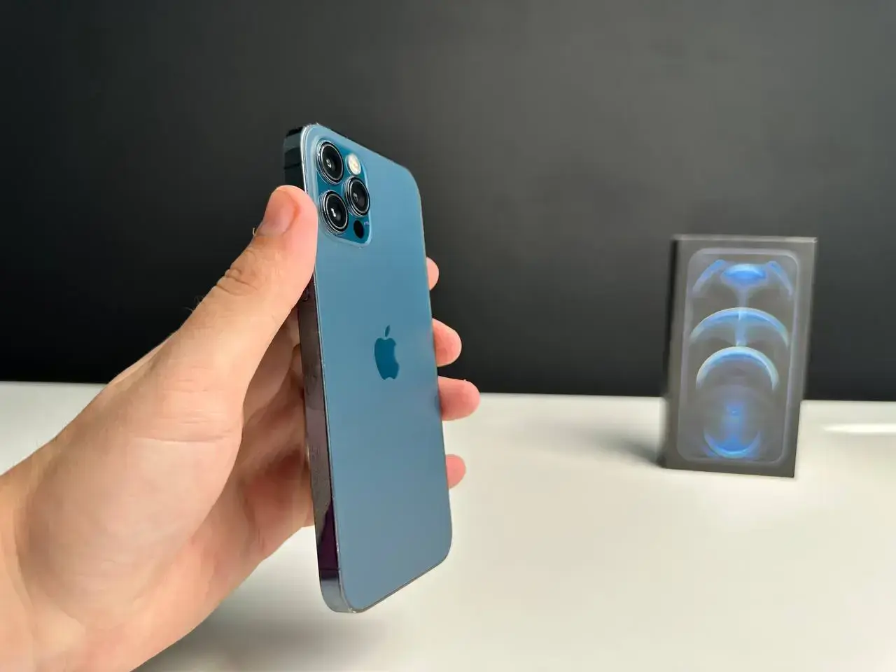 📲USED Apple iPhone 12 Pro 256GB Pacific Blue (MGLW3, MGMT3) 🔋91% (Стан - 9.5/10, Комплект - повний | гарантія - 1 міс.)
