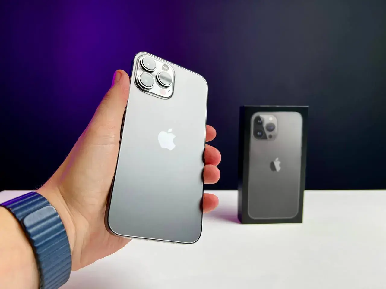 📲USED Apple iPhone 13 Pro Max 128GB Graphite (MLKL3, MLL63)🔋89% (Стан - 9.9/10, Комплект - повний | гарантія - 1 міс.)