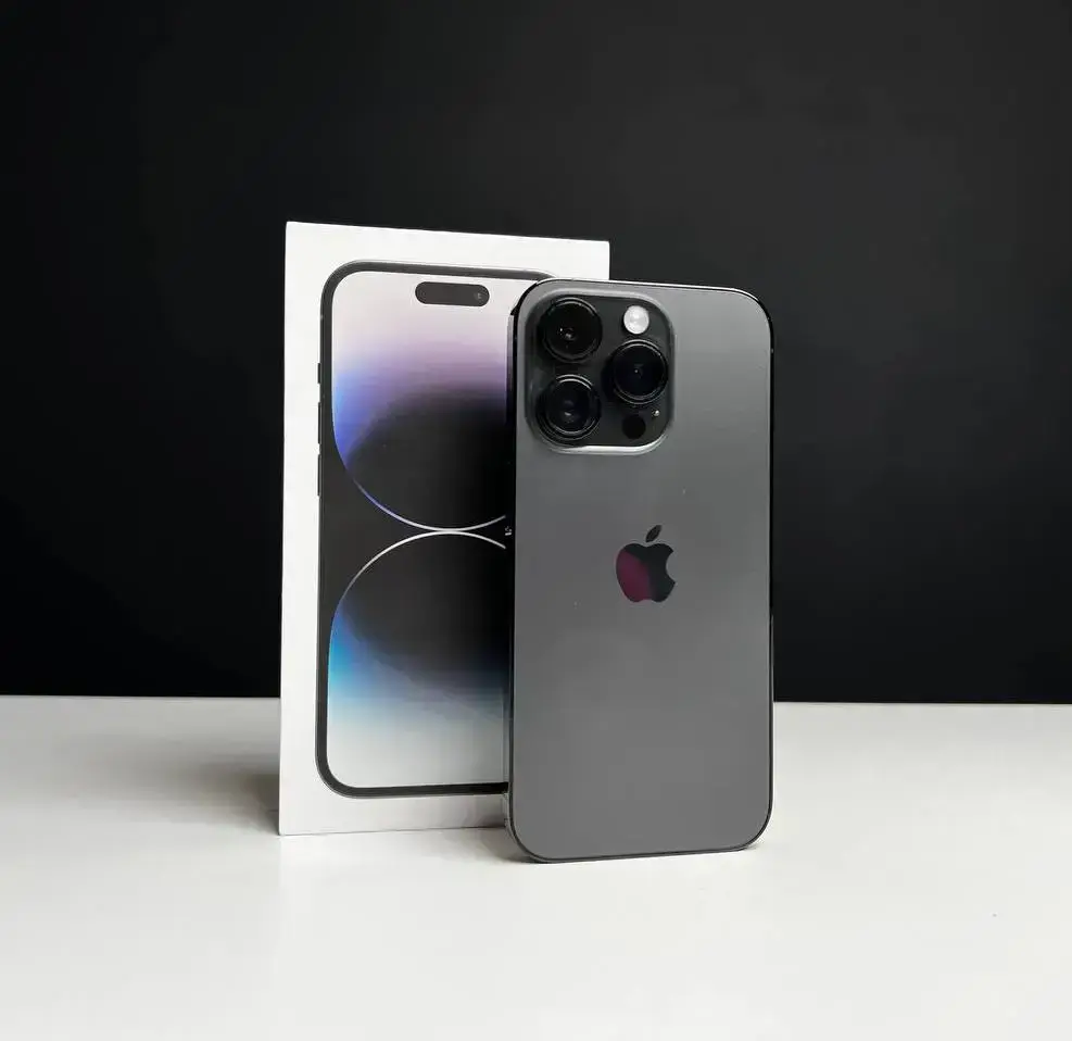 📲USED Apple iPhone 14 Pro 256GB Space Black (MQ0T3) 🔋100% (Состояние - 10/10, Комплект - полный | гарантия - 1 мес.)