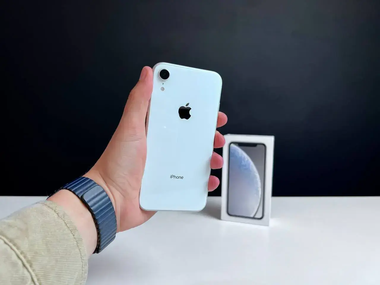 📲USED Apple iPhone XR 64GB White (MRY52) 🔋100% (Стан - 9.5/10, Комплект - повний | гарантія - 1 міс.)