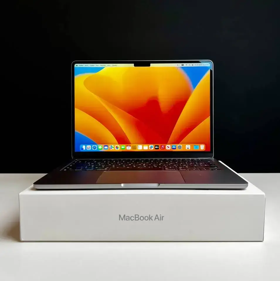 💻 USED MacBook Air 13.6" Space Gray 2022 (MLXW3), (М2/8GB/256SSD) (Состояние - 10/10. Комплект - полный | гарантия - 1 мес.) - Cycle 75