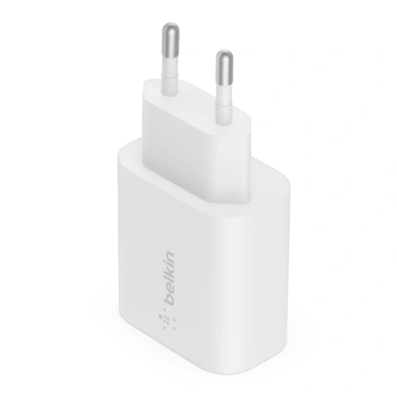 Мережевий зарядний пристрій Belkin BoostCharge USB-C PD 3.0 PPS Wall Charger 25W White (WCA004vfWH)