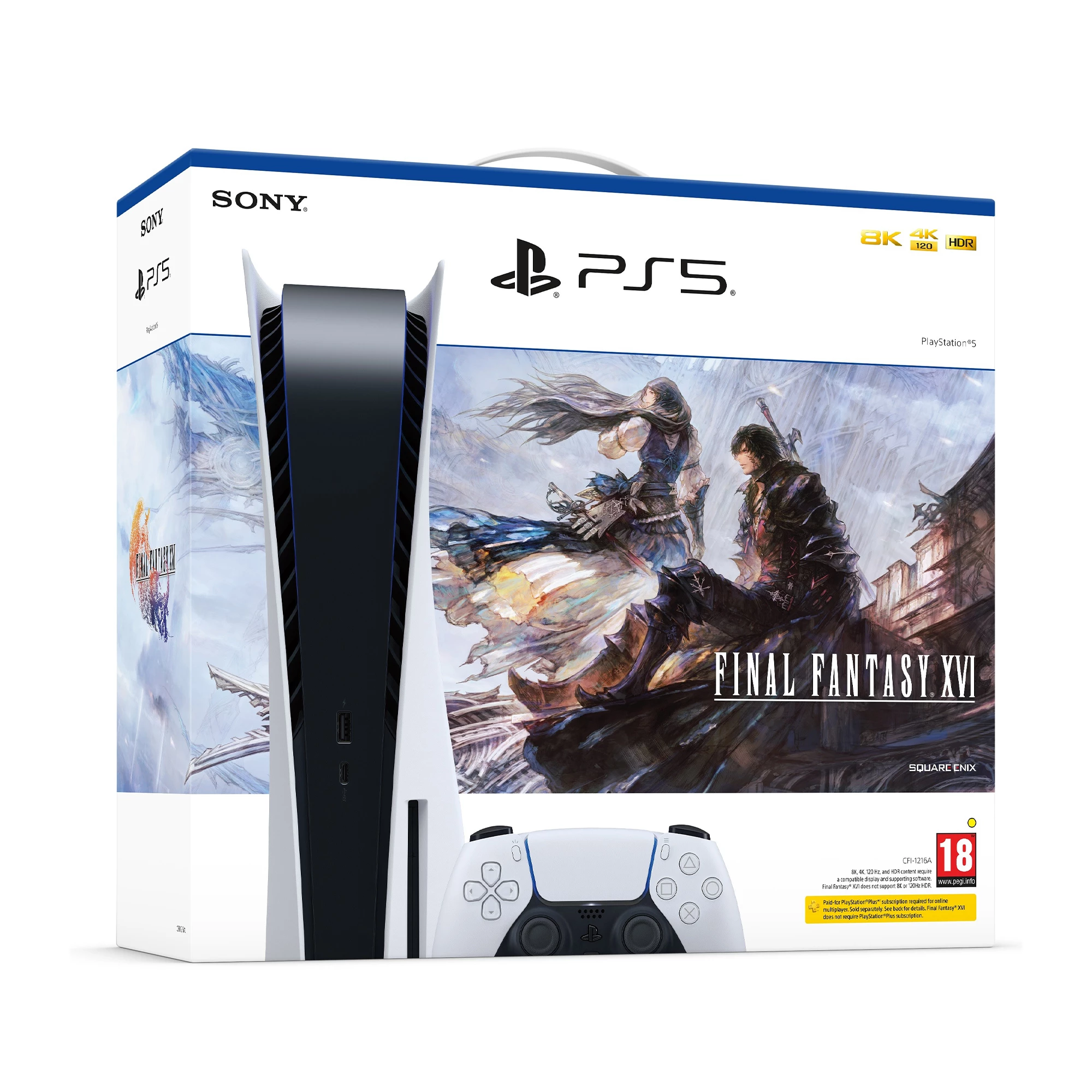 Ігрова консоль Sony PlayStation 5 825GB Blu-Ray - Final Fantasy XVI Bundle
