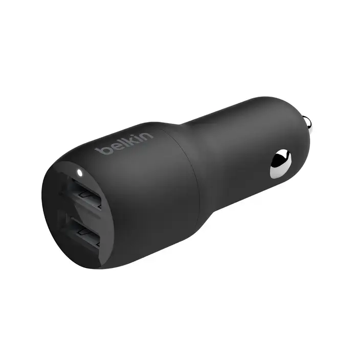 Автомобільний зарядний пристрій Belkin BoostCharge Dual USB-A Car Charger 24W (CCB001btBK)