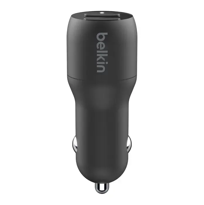 Автомобільний зарядний пристрій Belkin BoostCharge Dual USB-A Car Charger 24W (CCB001btBK)