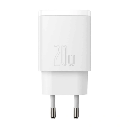 Сетевое зарядное устройство Baseus Compact Quick Charger U+C 20W White (CCXJ-B02)