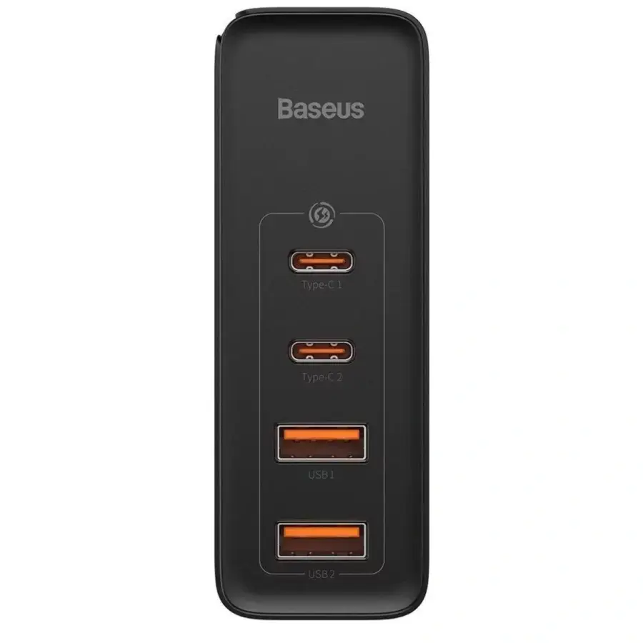 Мережевий зарядний пристрій Baseus GaN2 Pro Q.C 2C + Charger Type-C Cable 100W Black (CCGAN2P-L01)