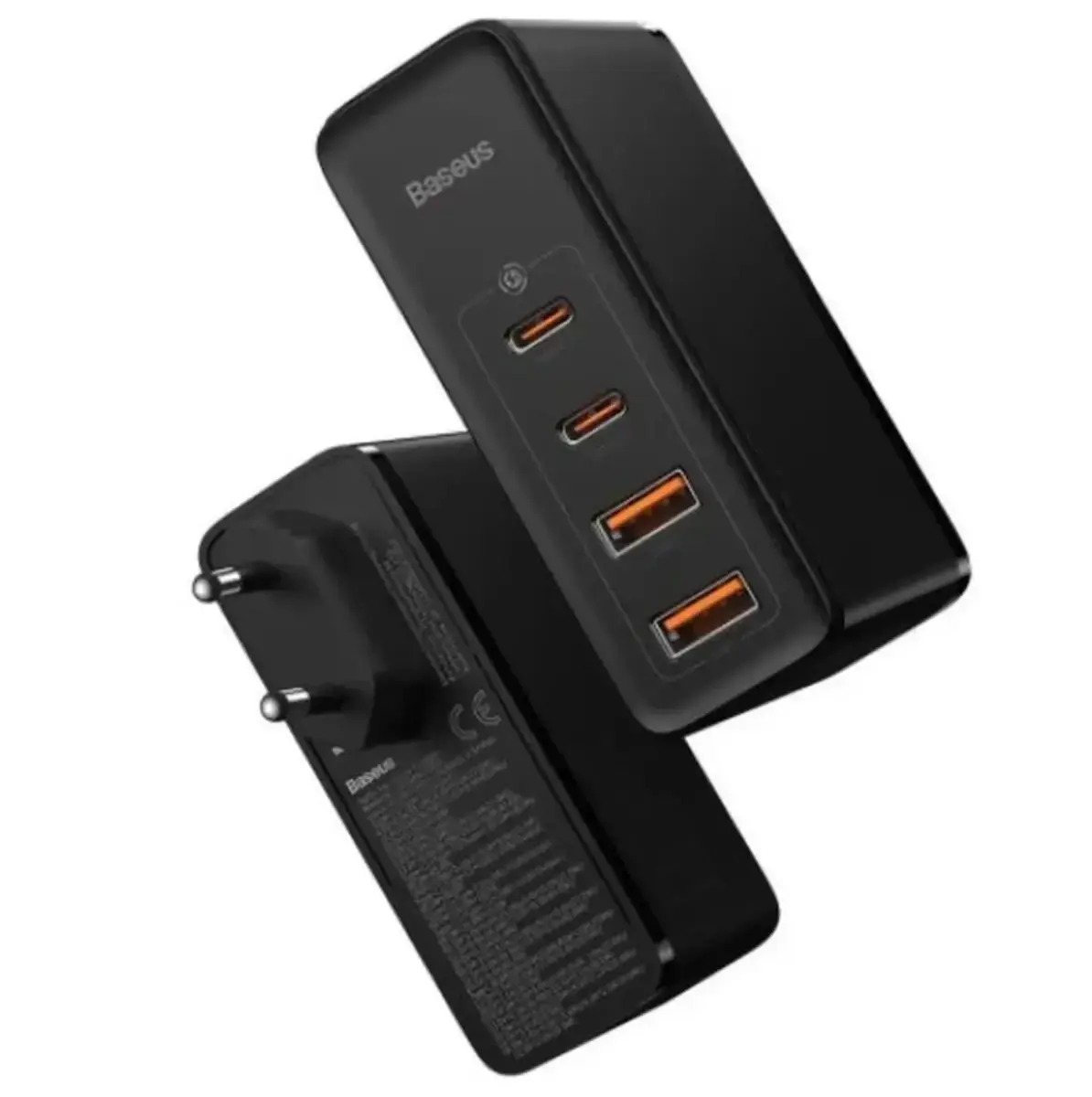 Мережевий зарядний пристрій Baseus GaN2 Pro Q.C 2C + Charger Type-C Cable 100W Black (CCGAN2P-L01)