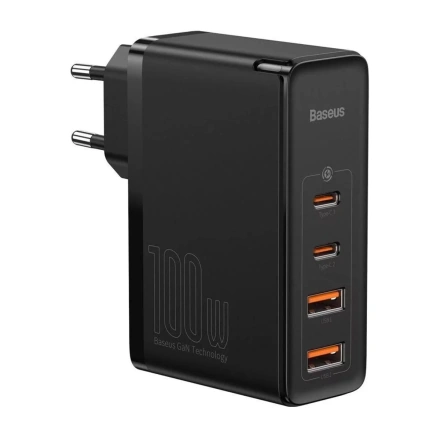 Сетевое зарядное устройство Baseus GaN2 Pro Q.C 2C + Charger Type-C Cable 100W Black (CCGAN2P-L01)