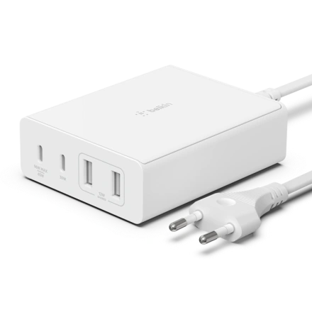 Сетевое зарядное устройство Belkin BoostCharge Pro 4-Port GaN Charger 108W (WCH010vfWH)