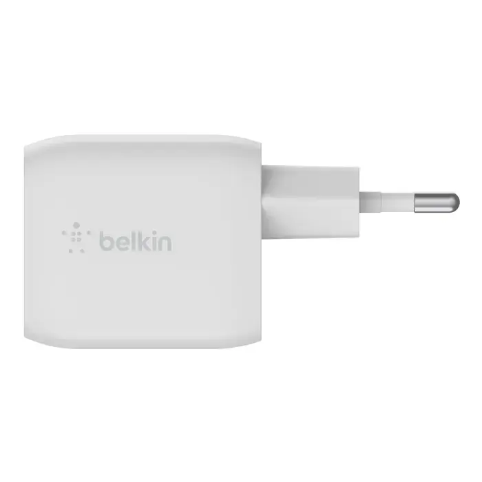 Сетевое зарядное устройство Belkin BoostCharge Pro Dual USB-C GaN Wall Charger with PPS 45W (WCH011vfWH)