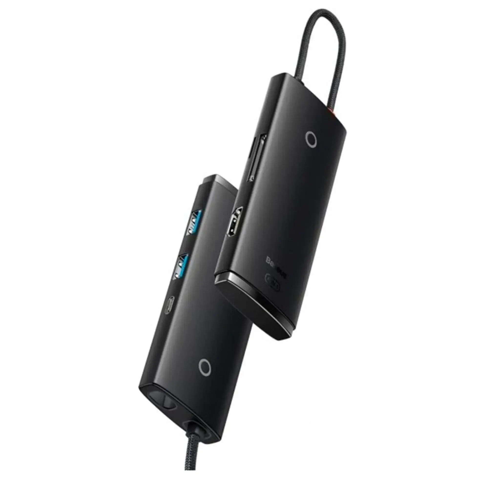 Мультипортовий адаптер Baseus Lite Series 6-Port Type-C Hub Docking Station Black (WKQX050001)
