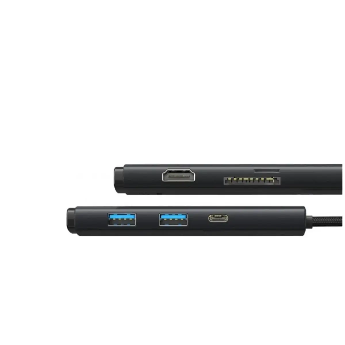 Мультипортовий адаптер Baseus Lite Series 6-Port Type-C Hub Docking Station Black (WKQX050001)