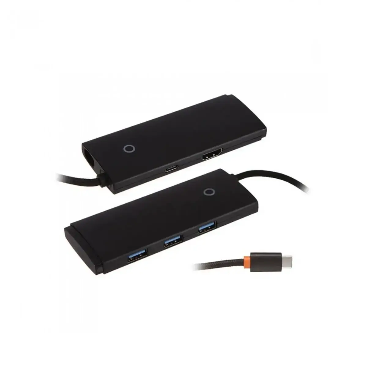 Мультипортовый адаптер Baseus Lite Series USB-C Hub 5-in-1 0.2m Black (WKQX040001)