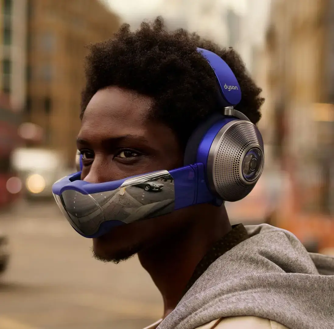 Навушники з функцією очищення повітря Dyson Zone Absolute+ Headphones with Air Purification - Prussian Blue/Bright Copper (376121-01)