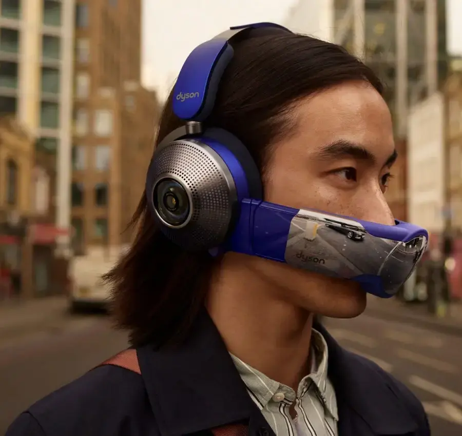 Навушники з функцією очищення повітря Dyson Zone Absolute+ Headphones with Air Purification - Prussian Blue/Bright Copper (376121-01)